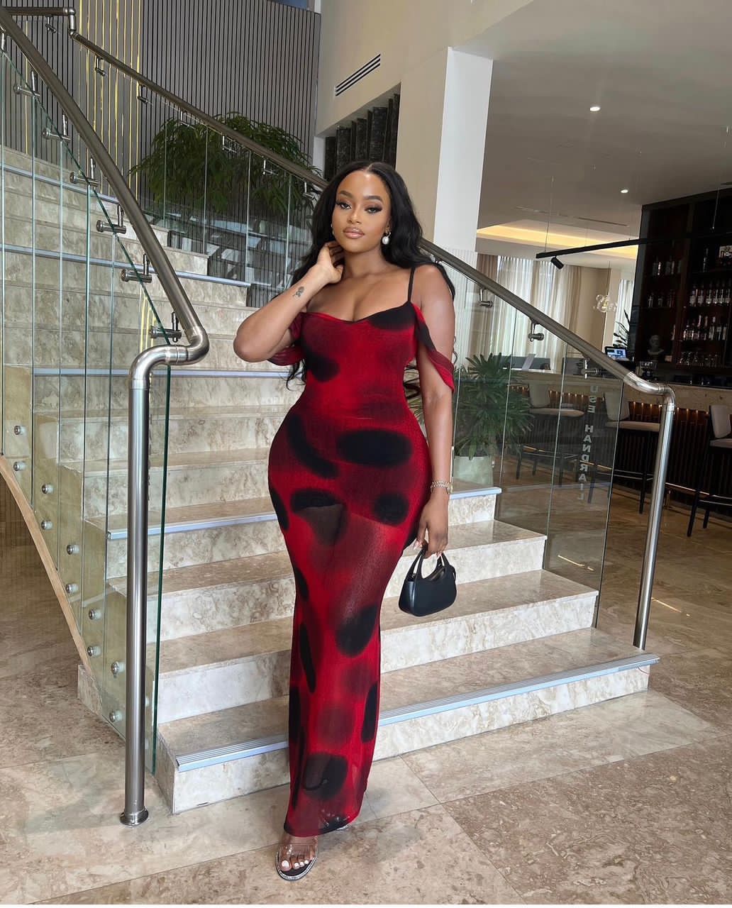 Luxe Doubled Mesh Dress with Inner